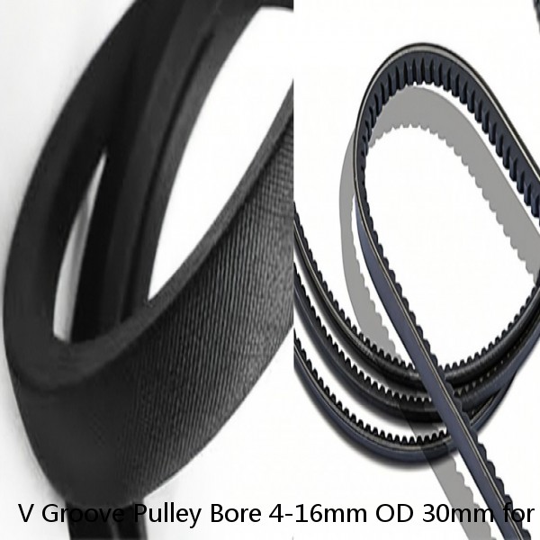 V Groove Pulley Bore 4-16mm OD 30mm for 6mm O Shape PU Belt Round Belt DIY