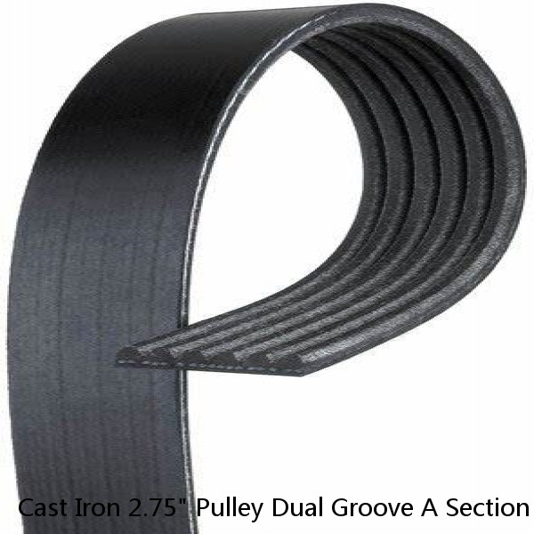 Cast Iron 2.75" Pulley Dual Groove A Section V Belt 4L 1" Shaft 1/4" Key Size